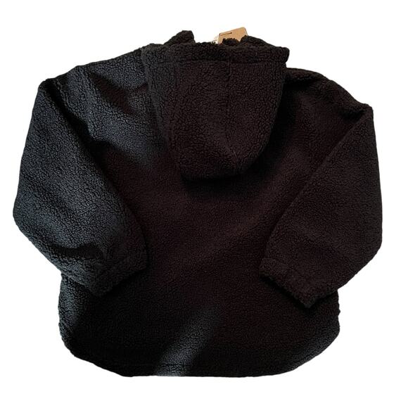 Nike Black high pile Fleece Big Kid Therma-FIT pull over jacket size medium New - Picture 3 of 7